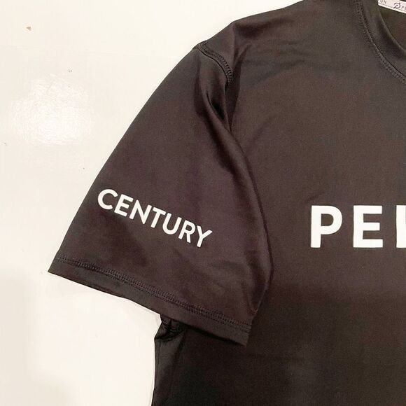 Peloton Century 100 Shirt Spin cycling Workout sweat wicking stretch Size M - Picture 2 of 6